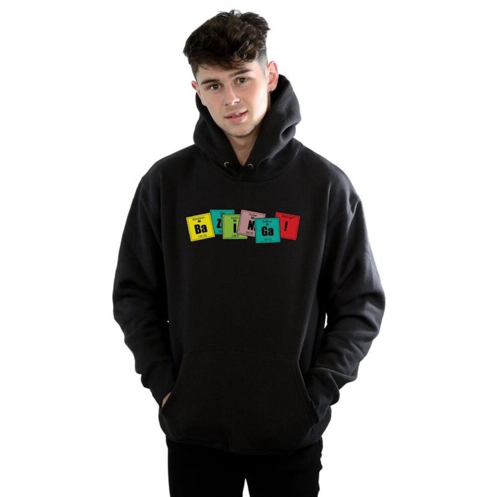 The Big Bang Theory Mens Bazinga Elements Hoodie / Black - Picture 2 of 3